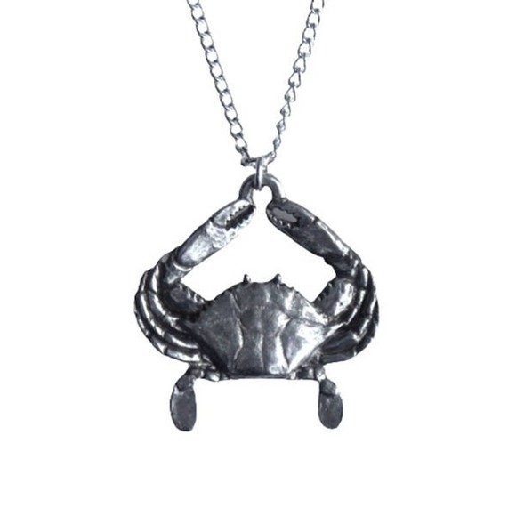 Crab Necklace A Fine Pewter Pendant 2038 - Picture 1 of 4